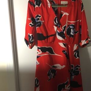 Yummy Kim Faux Wrap Dress in Floral Print